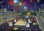 Puzzle - Fireworks in the Louvre, 1000 Pieces - Jigsaw