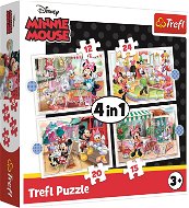 Puzzle Minnie s přáteli 4v1 (12,15,20,24 dílků) - Puzzle