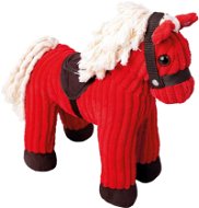 Bino Corduroy-Pferd mit Soundeffekten - rot - Spielzeug