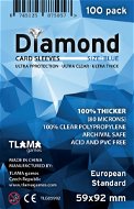 Kartenhüllen Diamond Blue: European Standard (59 mm x 92 mm) - Kartenetui