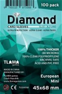 Diamant-Azurblau: Europäischer Mini (45x68 mm) - Kartenetui