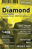 Kartenhüllen Diamond Yellow: American Mini (41 mm x 63 mm) - Kartenetui