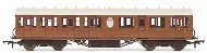 Vagón osobní HORNBY R4572A - LNER Thompson Non-corridor (Lavatory) Composite Coach, Teak - Vláček