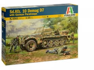 Model Kit military 6561 - Sd. Kfz. 10 Demag D7 with German Paratroops - Plastic Model