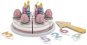 Toy Kitchen Food Wooden Birthday Cake - Jídlo do dětské kuchyňky