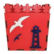 Wooden pencil case red - Pencil Holder