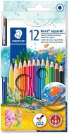 STAEDTLER akvarelové se štětcem, 12 barev - Pastelky
