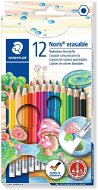 STAEDTLER "Noris Club" Coloured Pencils with Eraser, 12 colours, Hexagonal - Coloured Pencils