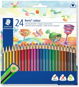 STAEDTLER „Noris Colour“ Farebné pastelky, 24 farieb, trojhranné - Pastelky