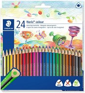 STAEDTLER Noris Colour trojhranné, 24 barev - Pastelky