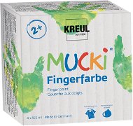Fingerpaint KREUL "MUCKI" Set of finger paints, 4 colours - Prstové barvy