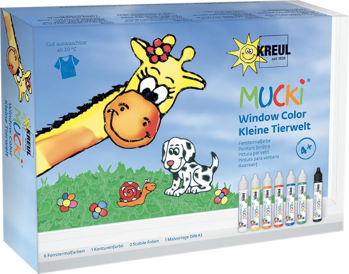 KreulL "Mucki window color" Állatok világa színkészlet üveghez , 29ml