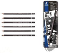 STAEDTLER Graphite Pencils "Mars Lumograph", Set, 6 types of Hardness, Hexagonal, Artistic - Pencil