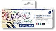 STAEDTLER Calligraphy Markers, Double-sided, 5 Different Colours - Marker
