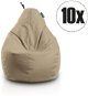 SakyPaks Seat Bags - 10x Pear Beige - Bean Bag