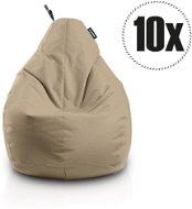 SakyPaks Seat Bags - 10x Pear Beige - Bean Bag