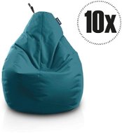 SakyPaks Seat Bags - 10x Pear Petrol - Bean Bag