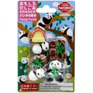 Iwako Panda Family Sada – balenie 9 ks - Guma