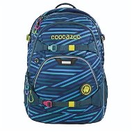 School Backpack Coocazoo ScaleRale, Zebra Stripe Blue - School Backpack