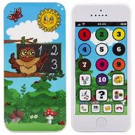 Teddies Naučný mobilní telefon s krytem Moudrá sova - Interaktivní hračka