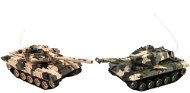 Teddies Tank RC 2 db, 25 cm, tankcsata + töltőcsomag 27 MHZ és 40 MHz, álcázás - Távirányítós tank