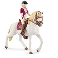 Schleich Blonde Sofia with Movable Joints on Horseback - Figures