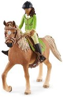Schleich Black Sarah with Moving Joints on Horseback - Figures