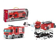 Friction Fire Truck, with Light and Sound, 26,8cm, Battery-operated - Toy Car