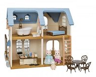 Sylvanian Families Geschenkset - Haus mit blauem Dach, Terrasse und Zubehör - Figuren-Haus