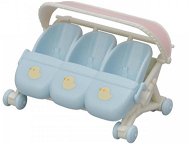Sylvanian Families Stroller for Triplets - Figure Accessories