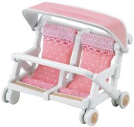 Sylvanian Families Stroller for Twins - Figure Accessories