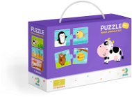 Puzzle Duo Mit esznek az állatok -12x2 darab - Puzzle
