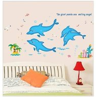RC Ventures + 3D Nalepovacie zvieratká na stenu – Delfíny - Samolepiaca dekorácia