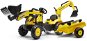 Falk Komatsu Pedal Tractor 2076N with Loader, Excavator and Sidecar - Pedal Tractor 