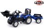 Falk Pedal Tractor 3090M New Holland T8 with Loader and Sidecar - Pedal Tractor 