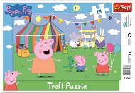 Trefl Puzzle doskové, V zábavnom parku Prasiatko Peppa/Peppa Pig 15 dielikov - Puzzle