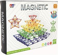 Magnetischer Bausatz 250 Teile Kunststoff/Metall in Box - 31 cm x 23 cm x 5 cm - Bausatz