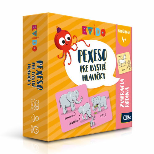 Kvído - Pexeso pre bystré hlavičky Zvieracia rodina - Pexeso - Hlavní obrázek