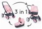 Doll Stroller Smoby Combination Stroller Maxi Cosi Light Pink for Dolls - Kočárek pro panenky