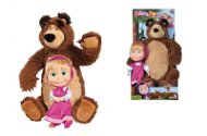 Simba Mása és a medve készlet Medve - plüss, 43 cm és Mása - baba, 23 cm - Plüss