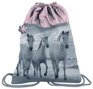 Horse back bag grey-pink solid - Shoe Bag