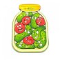 Wooden Jigsaw Puzzle Happy Cucumbers with Tomatoes - Wooden Puzzle