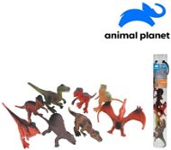 Animals in a tube - dinosaurs, 7 - 11 cm, mobile app for displaying animals, 8 pcs - Figures