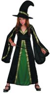 Šaty na karneval - čarodejnica, čierno-zelená, 120-130 cm - Kostým