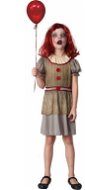 Šaty na karneval -  strašidelný klaun, 130 - 140 cm - Kostým
