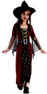 Šaty na karneval – čarodejnica s klobúkom, 120 – 130 cm - Kostým