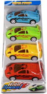 Cars 4 pcs, reverse, 37x14cm - Toy Car