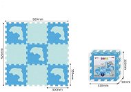 Puzzle s delfíny, 20 ks, 32x32cm - Pěnové puzzle