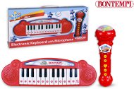 Bontempi Mini klávesnica a mikrofón, Karaoke 35 × 10 × 3,5 cm - Hudobná hračka