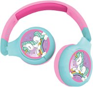 Lexibook Unicorn 2-in-1 Bluetooth® Headphones with Safe Volume for Kids - Wireless Headphones